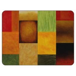 Majestic design by Pablo Esteban of vibrantly coloured corkbacked placemats
