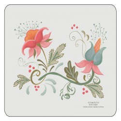 Spring design corkbacked floral coasters