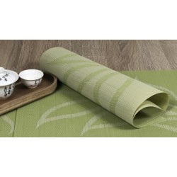 Fleximat Lemon design woven vinyl placemats