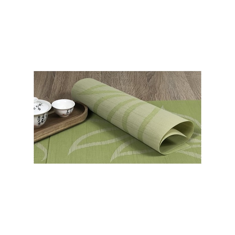 Fleximat Lemon design woven vinyl placemats