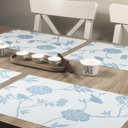 Celeste fleximats white side all 4 tablemats