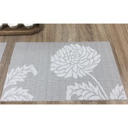 Taupe woven vinyl Fleximats placemats