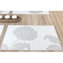 Reverse side of Taupe woven vinyl Fleximats placemats single image