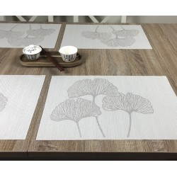 Reverse version of Vanilla Fleximats set of 4 flexible placemats and centre pieces