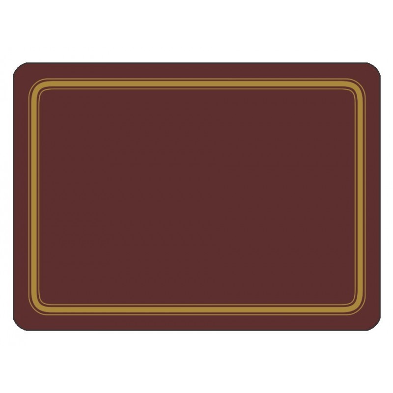 Claret colour melamine placemats corkbacked UK made