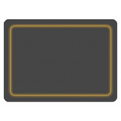 Black melamine placemats corkbacked UK made