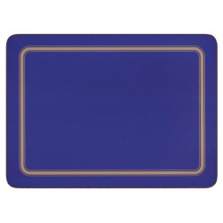 Blue melamine placemats, UK made, corkbacked