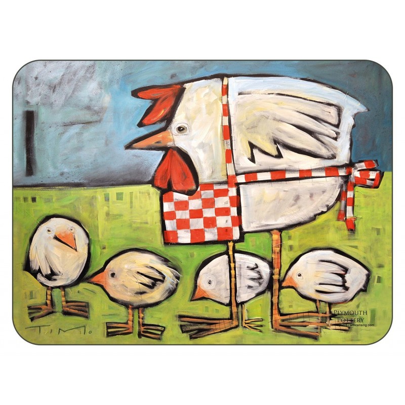 Mother Hen cork backed tablemats