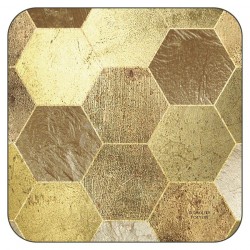 Golden Repeat drinks coasters