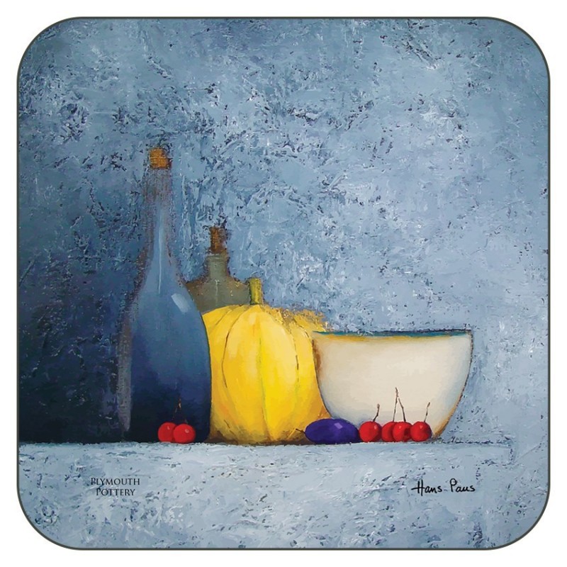 Blue Harmony corkbacked drinks coasters