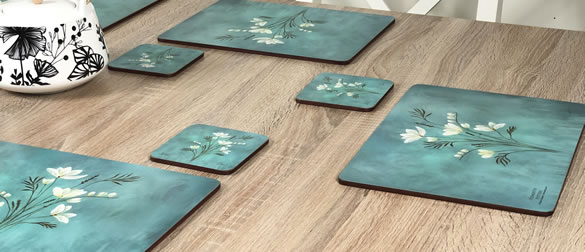 Infinity cork backed placemats